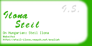 ilona steil business card